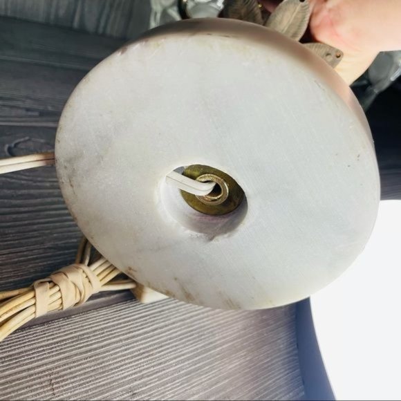 Vintage catco Italian cut glass regency style lamp w/ marble base made in Italy - Picture 8 of 11